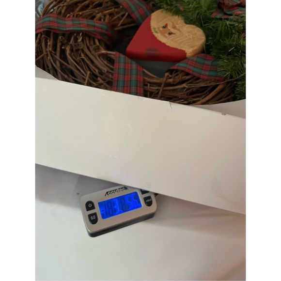 Christmas Holiday Twine Door Wreath Wall Decor Red Green Ribbon Samra Approx 19” - Picture 7 of 7